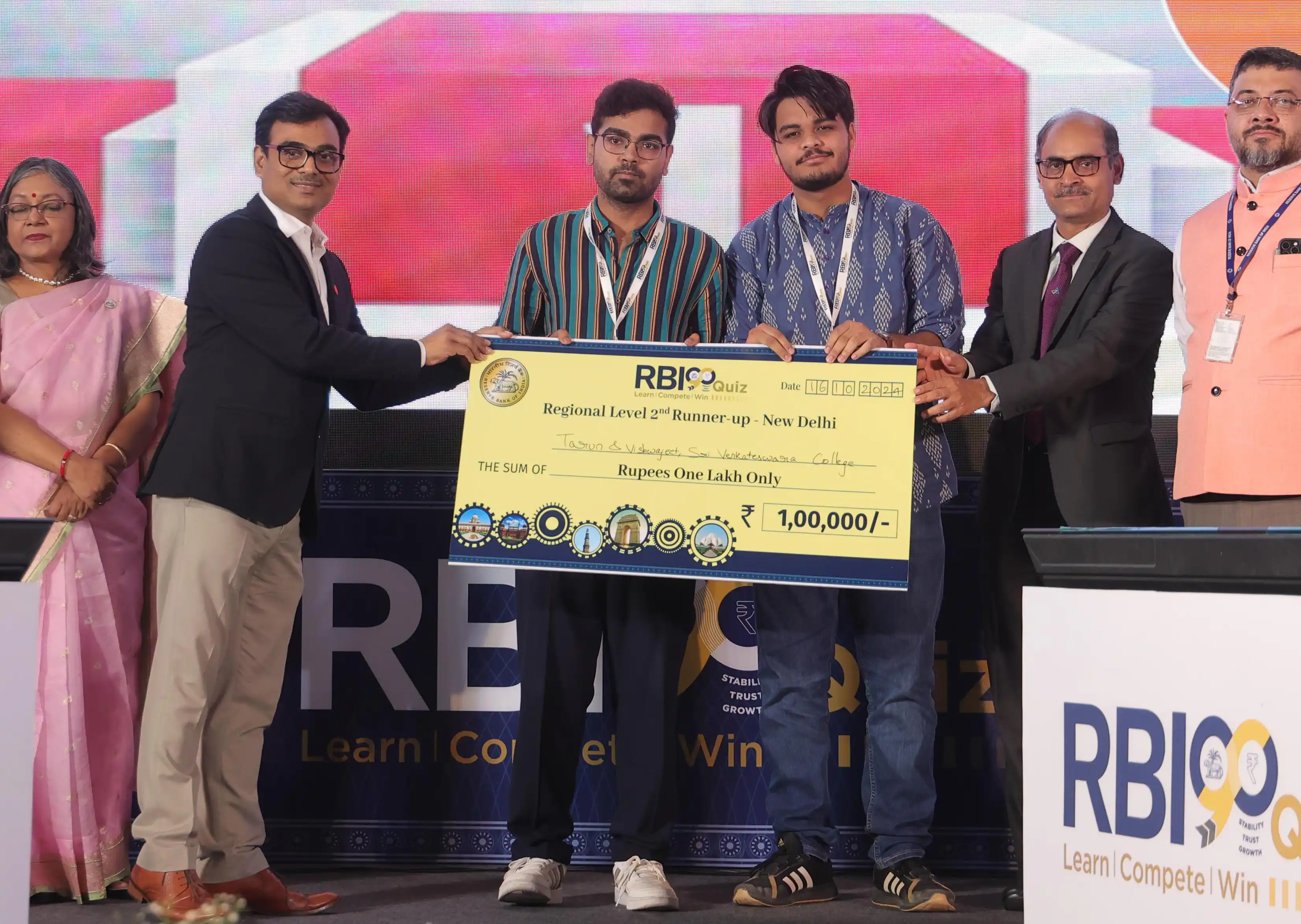 7. Second runners-up from Sri Venkateswara College