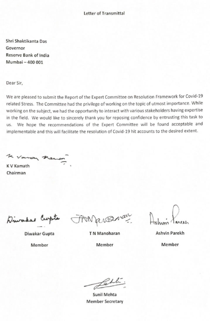 Letter of Transmittal