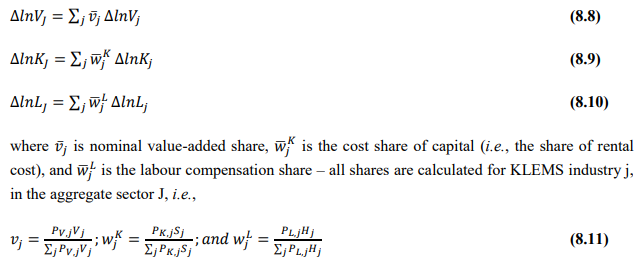 equation 8.8, 8.9, 8.10 and 8.11