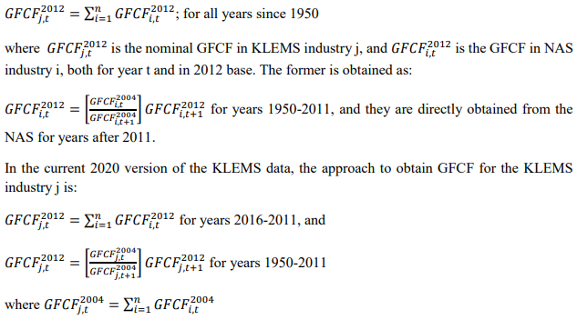 Backcasting of NAS Data-Methodologies