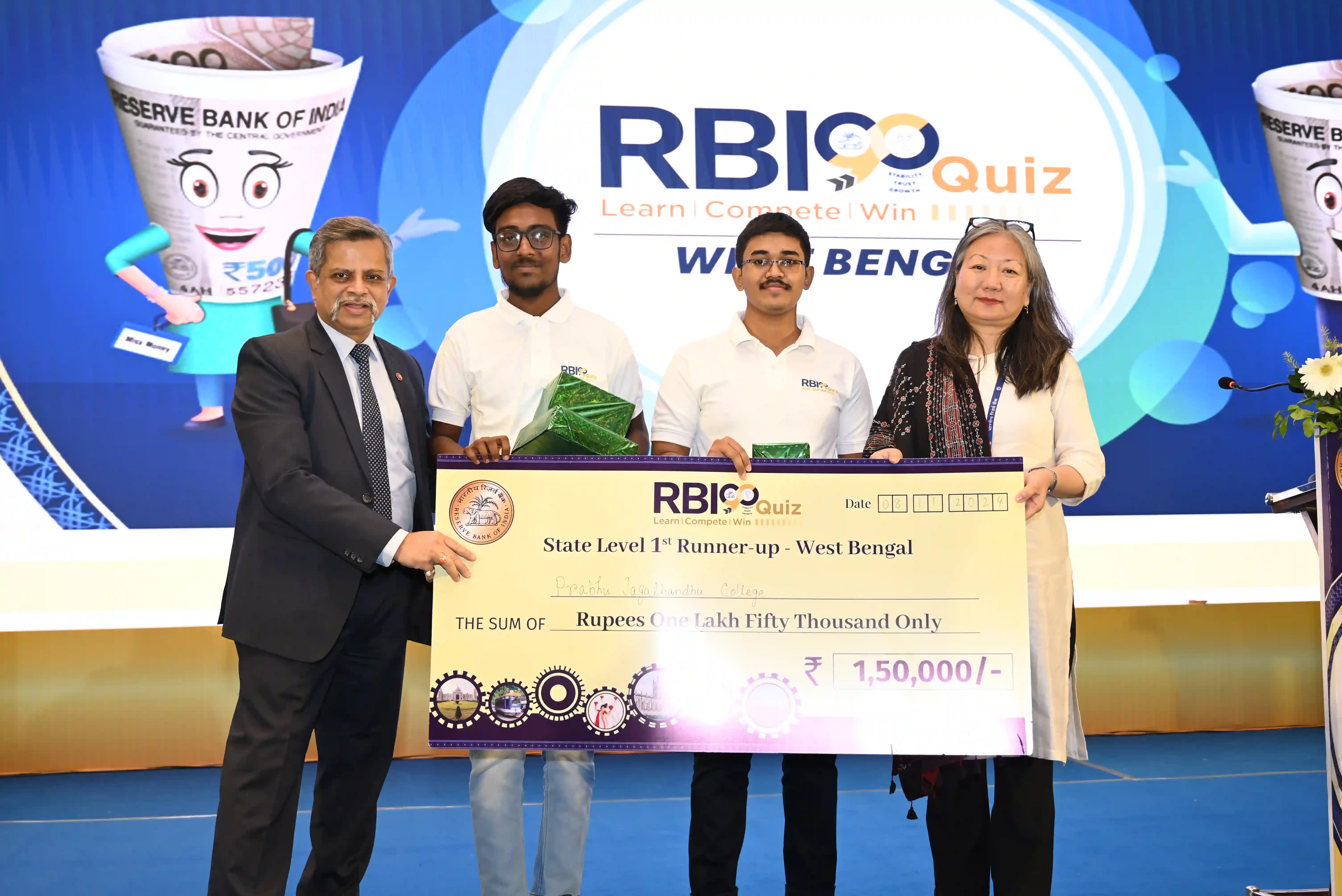 1. First runners-up from Prabhu Jagatbandhu College