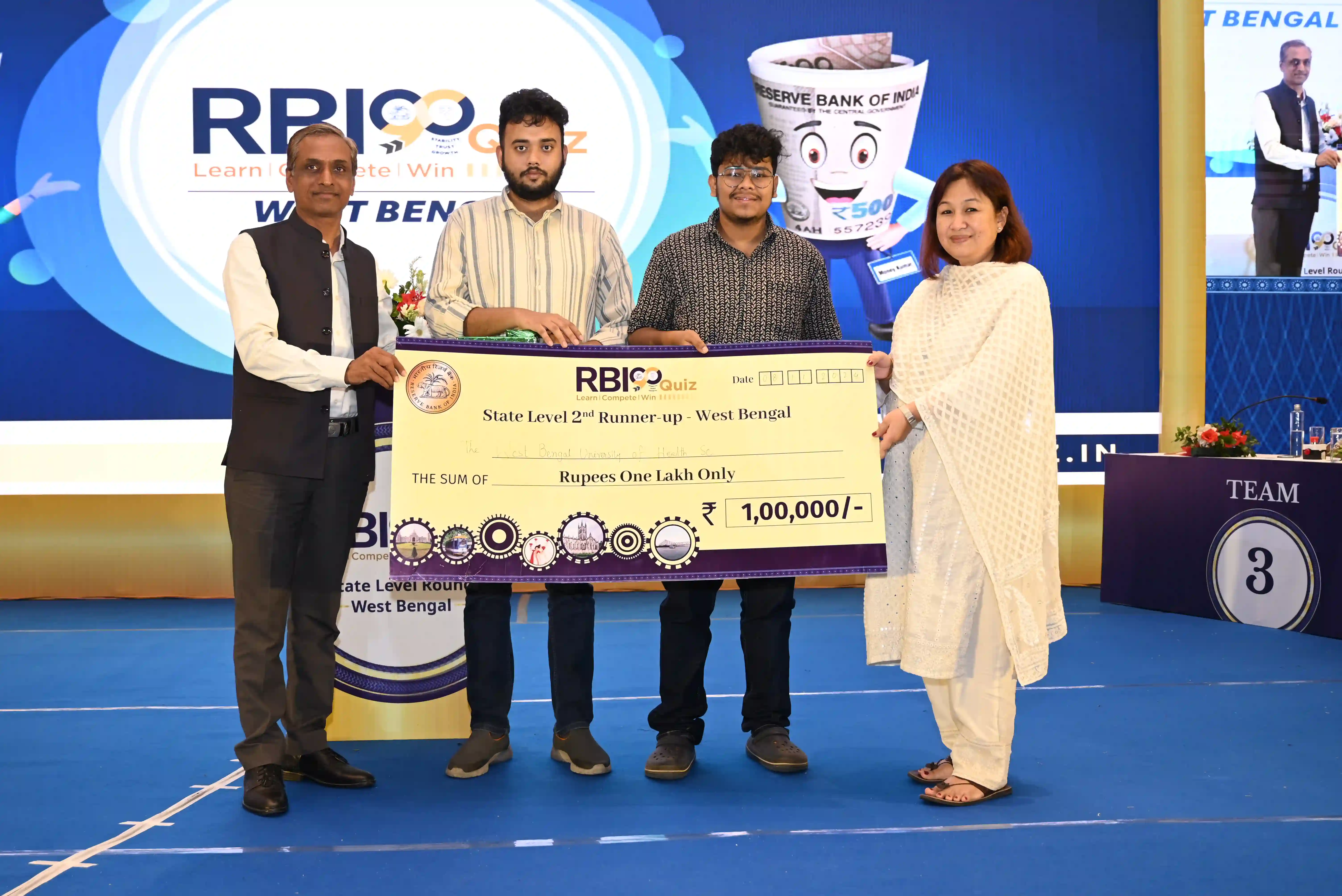 6. Second runners-up from The West Bengal University of Health Sciences, Kolkata