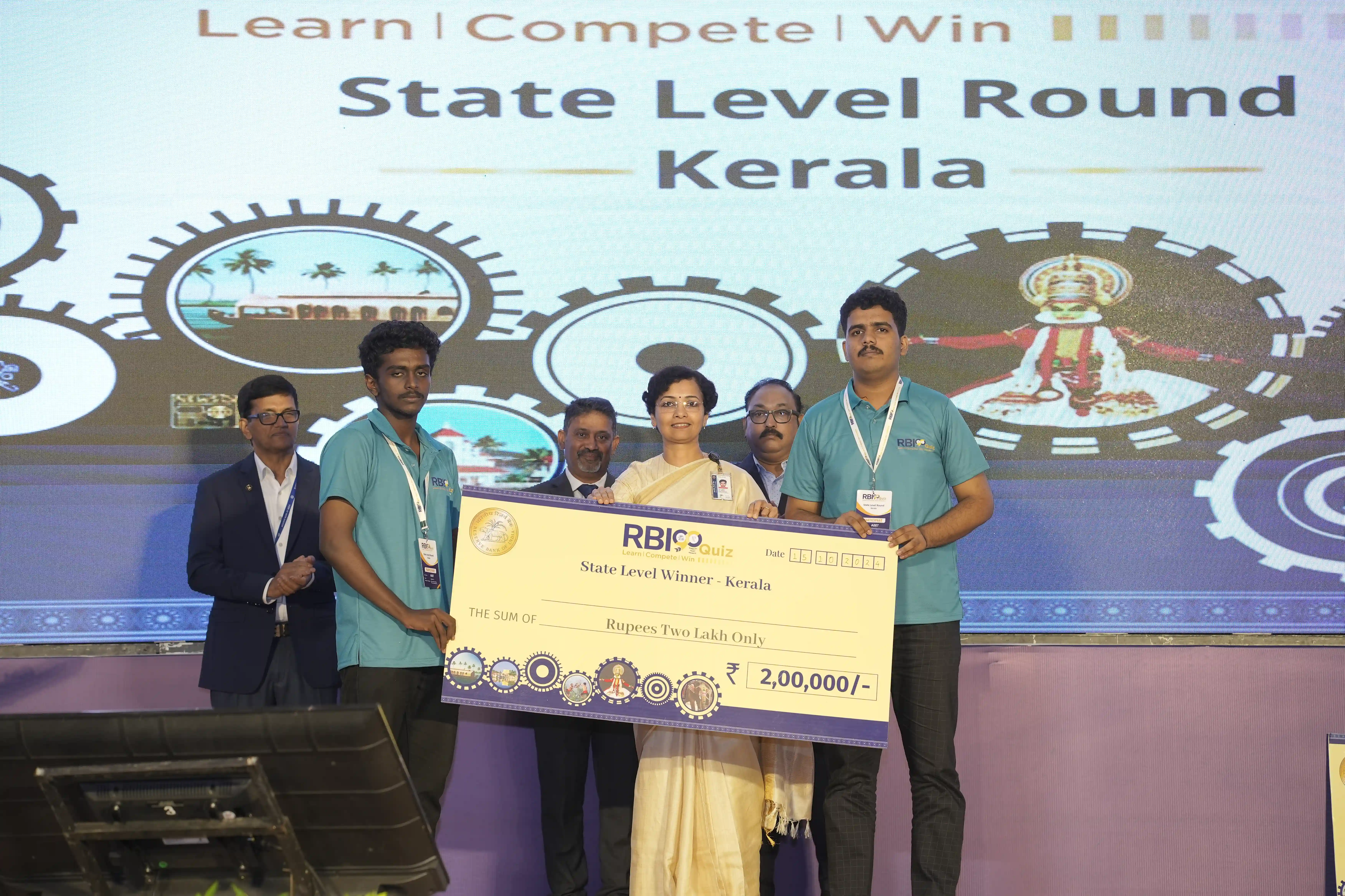 2. Winners from Mar Ivanios College, Thiruvananthapuram